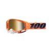 Gafas de Motocross 100% Racecraft 2 CORAL Lente Espejo Dorado
