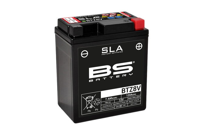 Gel Starterbatterie BS Battery 12 Volt 7 Ah SLA 115x70x130mm