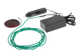 Neon Wire Kit mit Soundsensor, grün, 2,2mm x 2m, 12V (m. Transformator)