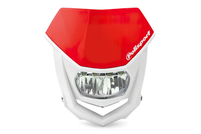 Plaque phare Polisport Halo LED rouge / blanc