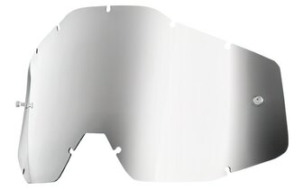 Lente de recambio para gafas cross 100% Junior plata espejada