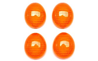 Cabochons clignotants Peugeot Ludix orange (x4)