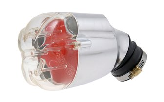 Air Filter Doppler Venturi New Style silver body/red foam