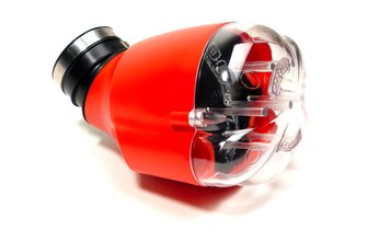 Filtro de Aire Doppler Venturi Air System d.28-35 45º Rojo