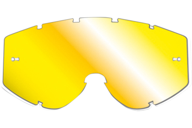 Cristal de Repuesto Gafas Motocross ProGrip Vista - Espejado Amarillo