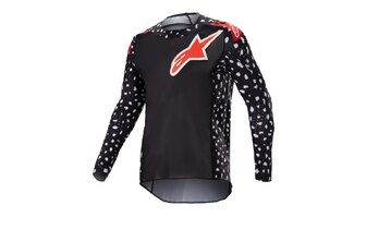 Camiseta MX Alpinestars Infantil Racer North Negro/Rojo 