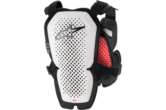 Chest Protector Alpinestars A-1 white/black/red