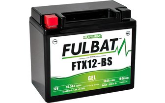 Batería Fulbat FTX12-BS 12V - 10Ah Gel Sin Mantenimiento Listo para Usar