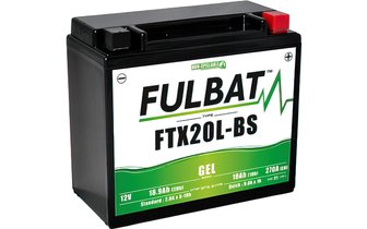 Batería Fulbat FTX20L-BS 12V - 18Ah Gel Sin Mantenimiento Listo para Usar
