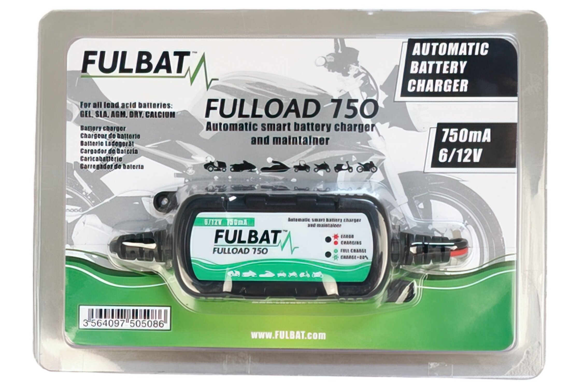 Cargador de Batería Moto Fulbat F750
