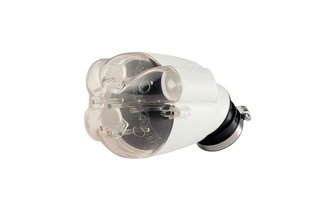 Filtre à air Doppler Tuning d.28 - 35mm coudé 45° Blanc