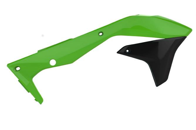 Seitenverkleidungen vorn Polisport Originalfarbe grün / schwarz Kawasaki KXF 450 2016