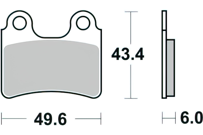 Plaquettes de frein Braking 831CM46 métal fritté Sherco SE / SE-F