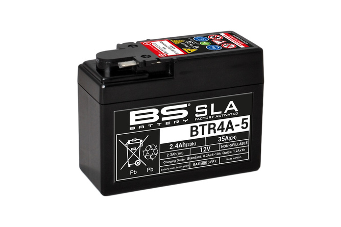 Gel Starterbatterie BS Battery 12 Volt 2,3 Ah SLA 115x50x85mm