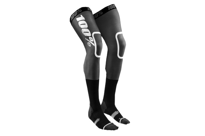 MX Socks 100% Rev MX FLASH for knee braces black/white