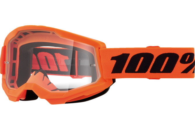 Gafas de Motocross Infantil 100% Strata 2 Naranja Flúor
