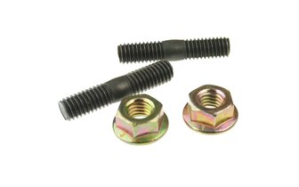 Exhaust Stud Bolt Set incl. nuts - M6x32mm