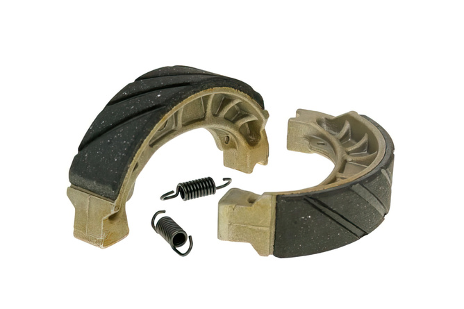 Brake Shoes grooved w/ springs 110x25mm