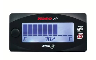 Indicador de Gasolina Digital KOSO Mini Tipo 3 60x30x11.5mm