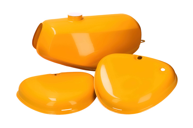 Fuel Tank + Side Cover Set brownish yellow Simson