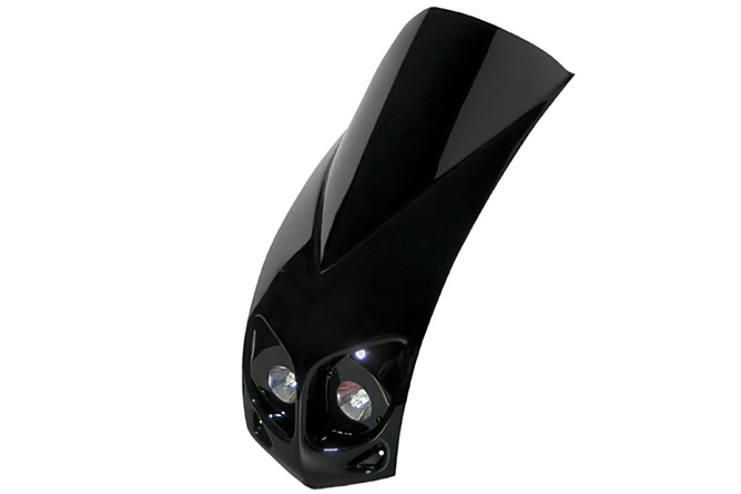 BCD Front Fairing Twin Headlight Peugeot Ludix black 
