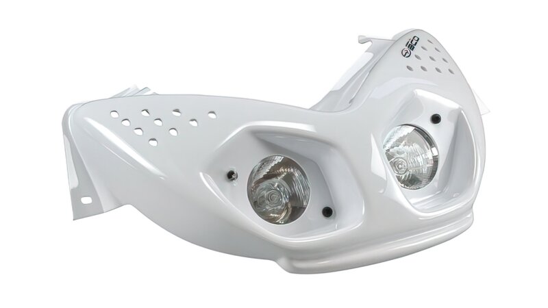 Phare Double Optique LED Pour MBK Nitro 50/100 Et Yamaha Aerox - Feux Diurnes