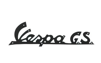 Emblema Anagrama Vespa GS Negro
