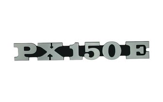 Emblem Vespa PX 150 E schwarz / chrom