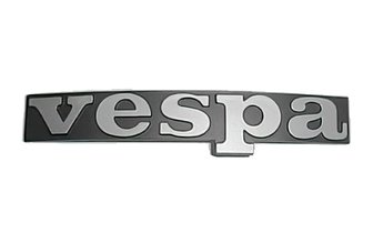 Emblem Vespa schwarz/chrom