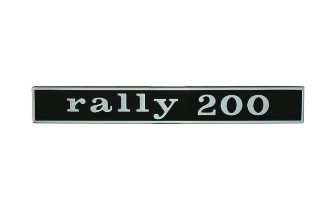 Logo Vespa Rally 200cc Noir/Chromé