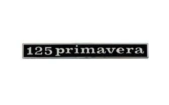 Emblem Vespa Primavera 125cc schwarz / chrom