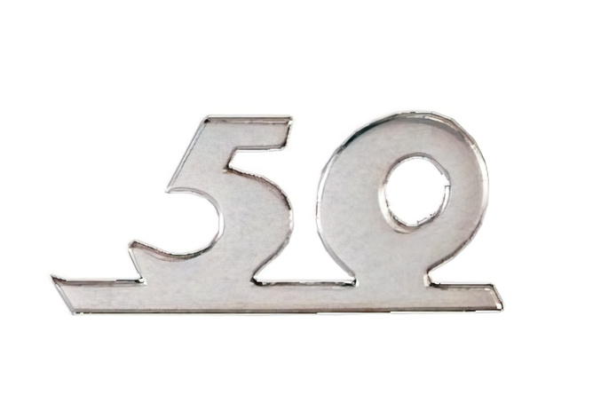 Logo 50cc cromato
