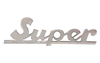 Logo Vespa Super chromé
