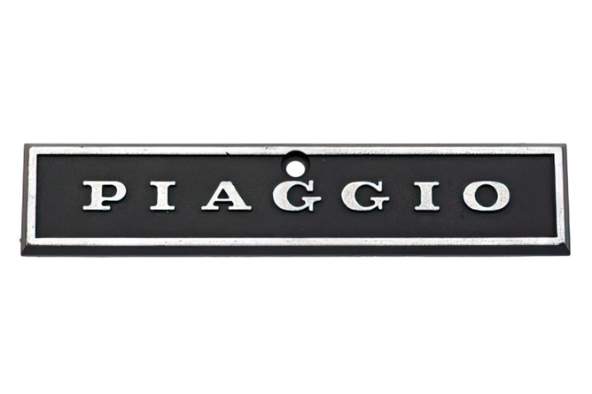 Logo Piaggio Noir/Chromé
