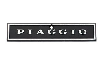 Emblem Piaggio schwarz / chrom