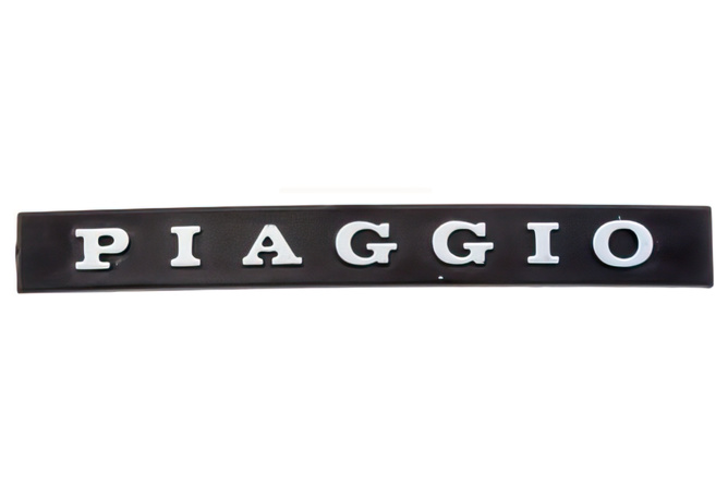 Logo Piaggio Noir/Chromé