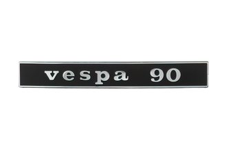 Logo Vespa 90 Noir/Chromé
