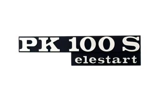 Emblem Vespa PK 100 S Elestart schwarz / chrom