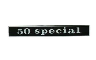 Logo Vespa 50 Special Noir/Chromé