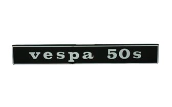 Emblem Vespa 50 S schwarz / chrom