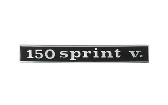 Badge Vespa Sprint V. 150cc black / chrome