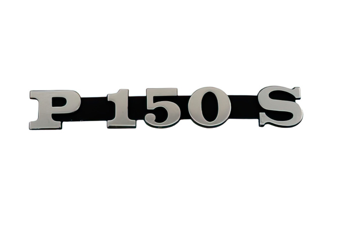 Logo Vespa P 150 S Noir/Chromé