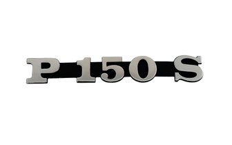 Emblem Vespa P 150 S schwarz / chrom