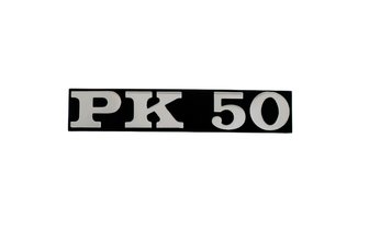 Emblema Anagrama Vespa PK 50 Negro / Cromo