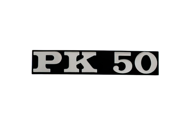 Logo Vespa PK 50 Noir/Chromé