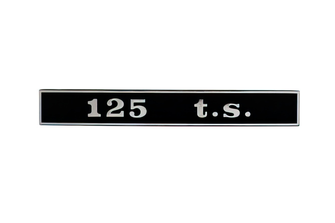 Logo Vespa T.S. 125cc Noir/Chromé