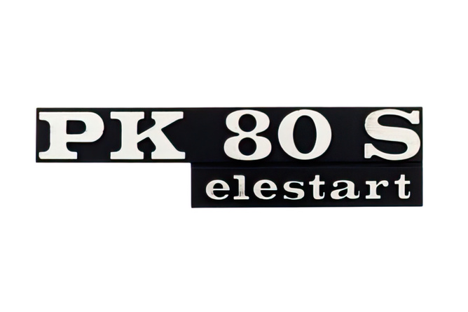 Logo Vespa PK 80 S Elestart Noir/Chromé