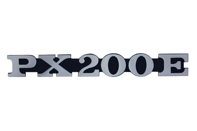 Logo Vespa PX 200 E Noir/Chromé