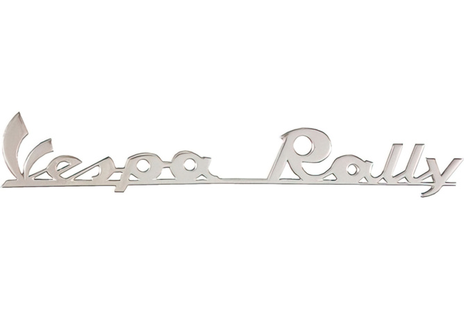 Logo Vespa Rally chromé