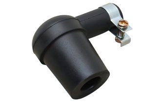 Spark Plug Cap rubber 90° black
